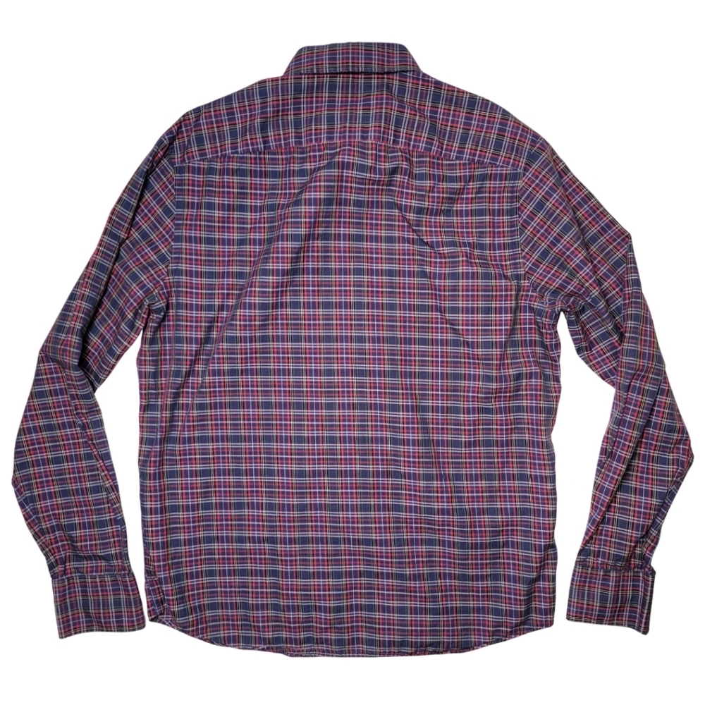 UNTUCKit Walker Road Multicolor Plaid Slim Fit Button Down Shirt L - Picture 3 of 6